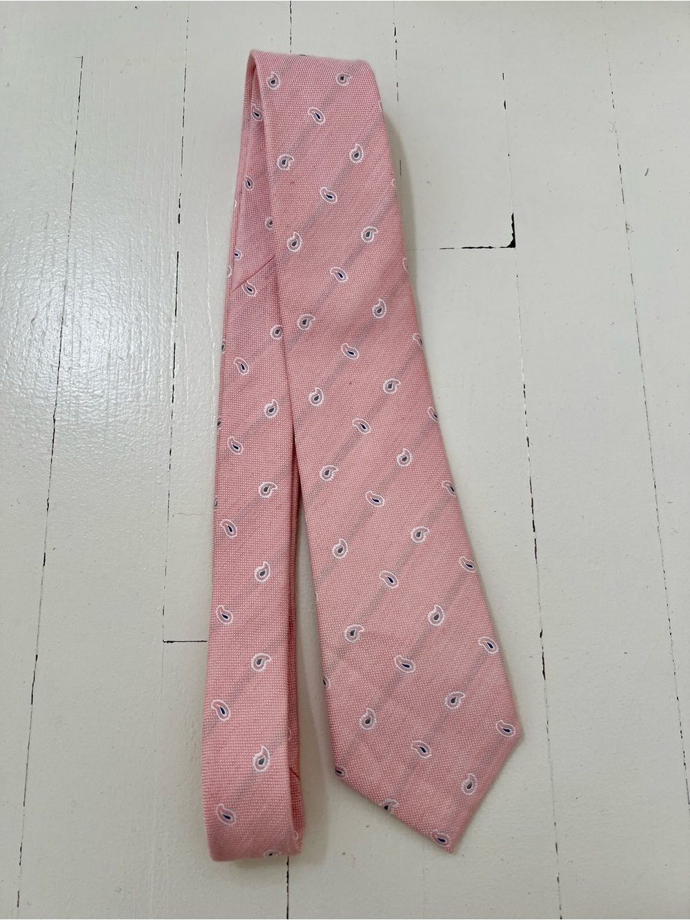 Suitsupply Pink Paisley Tie